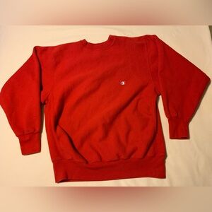 Champion Size XL Reverse Weave Red Sweatshirt